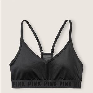 Pink sports bra